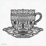 Tea Cup Drawing Paintingvalley sketch template