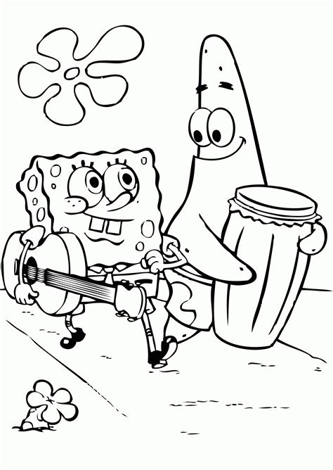 spongebob coloring pages  coloring page cartoon coloring pages