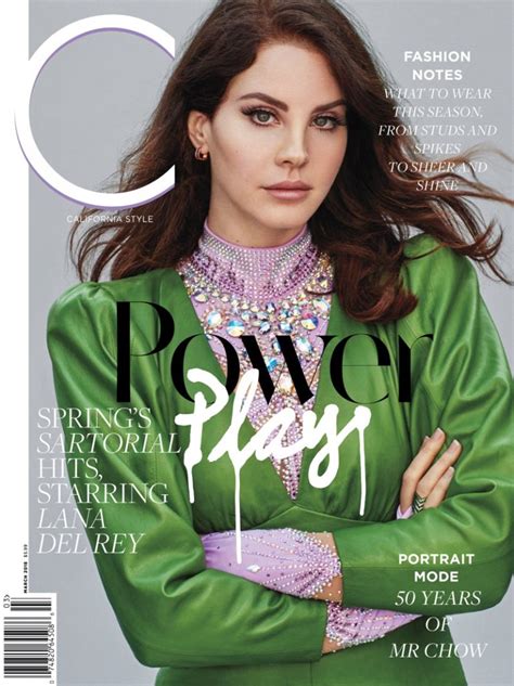 Lana Del Rey Glamorous Fashion Shoot C Magazine Cover