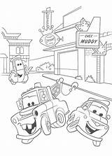 Cars Coloring Printable Guido Luigi Mater Pages Disney Pixar Kids Ecoloringpage Movie Gt Lightning Mcqueen sketch template
