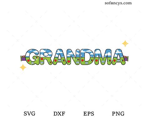 Toy Story Grandma Svg Dxf Eps Png Cut Files