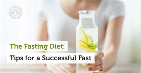 fasting diet tips   successful fast