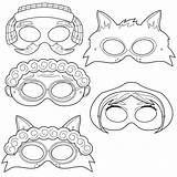 Hood Riding Red Little Printable Masks Wolf Mask Coloring Roja Caperucita Para Granny Etsy Fairytale Printables Party Costume Lumberjack Chapeuzinho sketch template