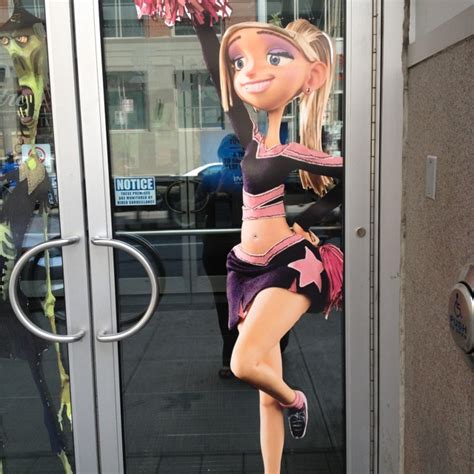 courtney babcock paranorman in her cheerleading uniform