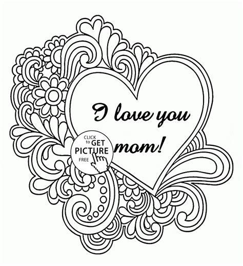 coloring pages   mom coloring page