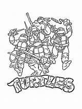 Turtles Leukekleurplaten één sketch template