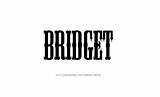 Tattoo Name Bridget Designs sketch template