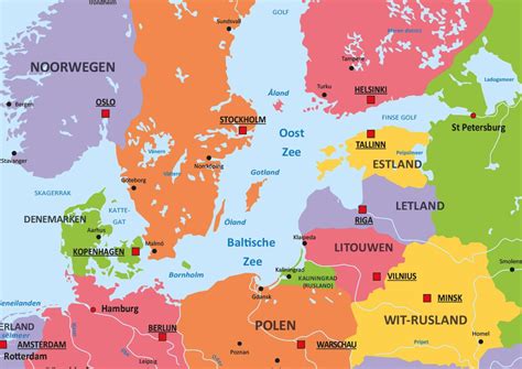 staatkundige kaart europa  europa kaarten vector map