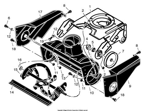 murray  craftsman single stage snow thrower  parts diagram  auger components