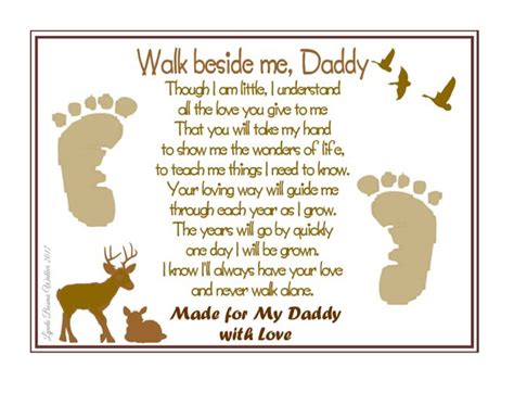 walk   daddy poem printable walk   daddy