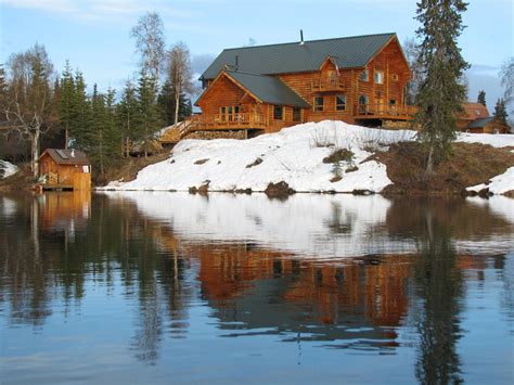 alaska lodge  south  anchorage alaskan homes beautiful cabins lake view