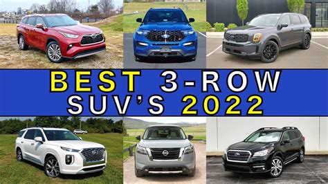 Best 3 Row Suvs For 2022 Top 10 Reviewed And Ranked Youtube