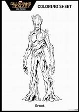 Coloring Galaxy Guardians Pages Para Colorear Marvel Printable Sheet Print Color Groot Sheets Superheroes Coloring2print Comments sketch template