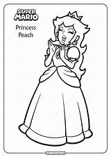 Bros Bowser Luigi Coloringoo Princesspeach Yoshi Kidnapped sketch template