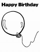 Balloons Coloring Pages Birthday Happy Color Party Flying Tocolor Choose Board sketch template