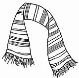 Scarf Drawing Coloring Colouring Pages Scarves Drawings Striped Printable Stuff Knit Theater Paintingvalley Choose Board Explore Stripy sketch template