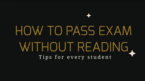 pass exam  reading  effective tips bscholarly