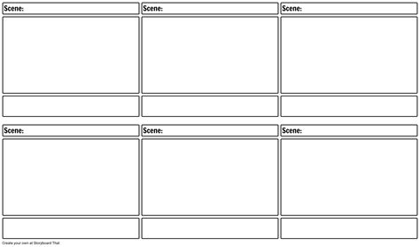 wide screen storyboard layout  storyboard template examples