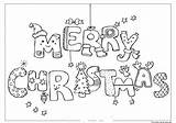 Coloring Pages Christmas Merry Print Printable Kids 1011 Cartoons sketch template