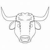 Ox Mask Coloring Pages Printable Clipart Cow Supercoloring Drawing Masks Categories Dot Webstockreview sketch template