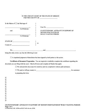 bona fide marriage affidavit template flyer template