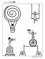Circus Coloring Sheets Printable Pages Cirque Coloriage Joel Made Printables Dessin Theme Kids Le Madebyjoel Colorier Act Normal City Print sketch template