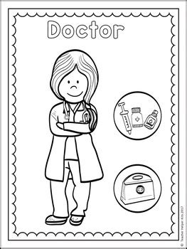 community helpers coloring pages  teacher helper kits tpt