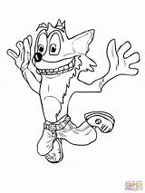 Crash Bandicoot Coloring Pages Drawing Printable Mid Jump Car Colouring Color Template Kids Racing Getdrawings Educative Race Sketch Sheets sketch template