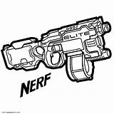 Nerf Coloring sketch template