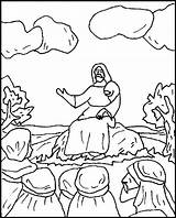 Sermon Coloring Plain Jesus Mount Pages Children Visit Sermons Kids Mary Printable Choose Board Bible sketch template