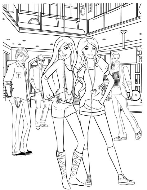 barbie life   dreamhouse coloring pages