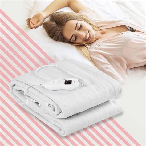 electric heated mattress pad safe full  temperature  timer