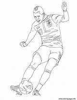 Benzema France Soccer Coloring Pages Karim Printable Print Color sketch template