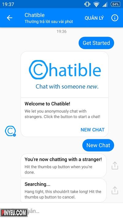 Chat Với Người Lạ Cùng Chatible Của Facebook Cực Thú Vị