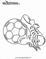 Soccer Coloring Cleats Pages Football Goal Sports Drawing Printable Color Colouring Cartoon Kids Shoes Messi Clipart Player Players Getdrawings Sheets sketch template