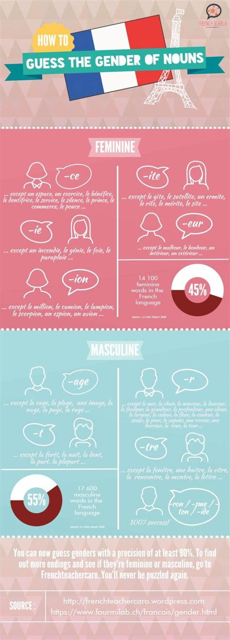 Gender Nouns French Nouns Learn French How To Speak French
