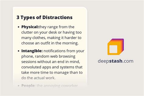 types  distractions deepstash