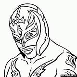 Coloring Pages Wwe Rey Mysterio Printable Wrestling Colouring Sheets Kids Everfreecoloring Mask Print Color Misterio Boys Belt Thecolor Drawing Bing sketch template