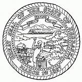 Nebraska Seal Capitol States United Designlooter sketch template