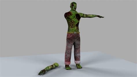 model male zombie cgtrader