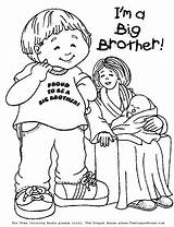 Baby Coloring Shower Brother Pages Kids Sister Big Welcome Drawing Clipart Library Popular Coloringhome Getdrawings sketch template