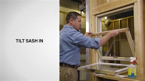 tilt andersen  series woodwright double hung windows  cleaning youtube
