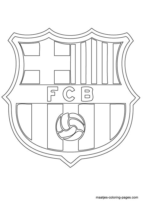 11 Pics Of Barcelona Soccer Logo Coloring Pages