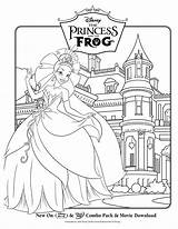 Frog Princess Coloring Print Color Kids Pages Disney Funny sketch template