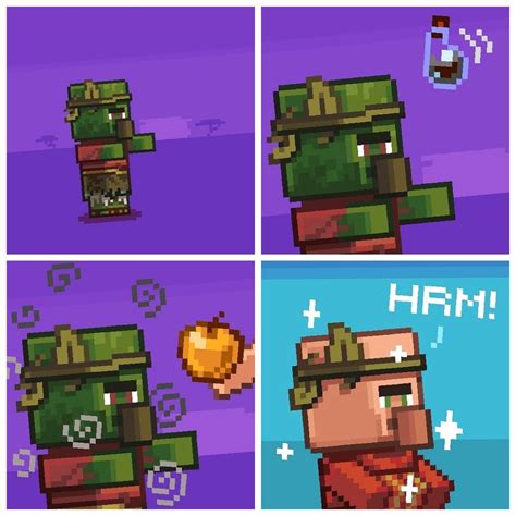 Little Comic About Curing A Villager From The Minecraft Ig Post