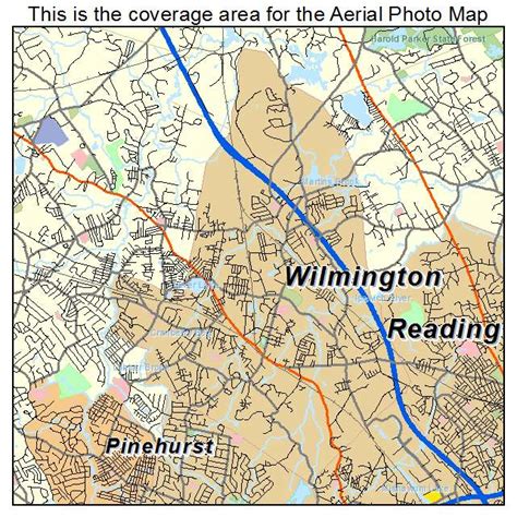 aerial photography map  wilmington ma massachusetts