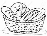 Basket Panes Cesta Pane Bordar Pintura Bordado Sustenance Grain Tasty Moziru sketch template