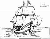 Mayflower Coloring Ship Drawing Pages Getcolorings Printable Getdrawings Color sketch template
