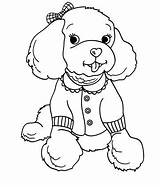 Coloring Pages Poodle Printable Dog Pink Coloriage Puppy Animal Colouring Toy Color Chien Imprimer Cute 50s Getcolorings Chat Baby Print sketch template