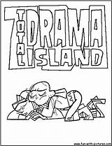 Coloring Totaldramaisland Pages Fun sketch template
